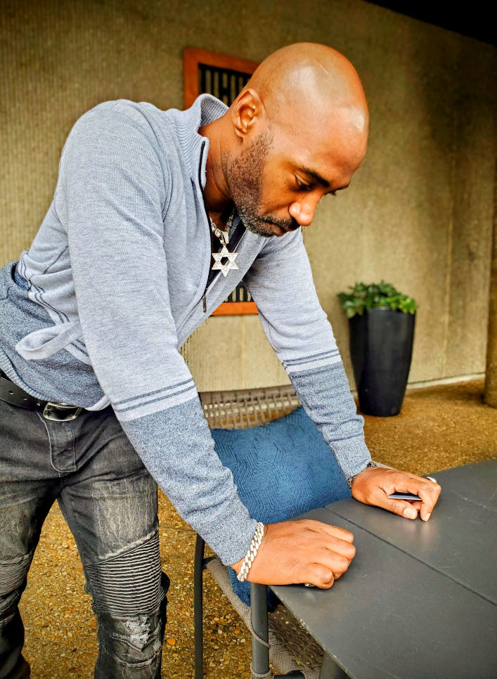 It's all a chess game. Atlanta Rapper, DRAMA, contemplating his next move.