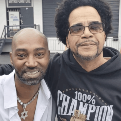 Atlanta Rapper Drama with Legendary Atlanta DJ, DJ Nabs on set of a video shoot (DJ Nabbs)