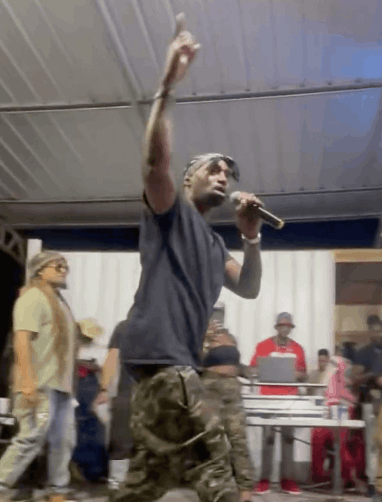 Drama performs his new hit single, "Rise Up" the Atlanta Falcons 2024 theme song, in front of thousands in the heart of Atlanta Georgia. 